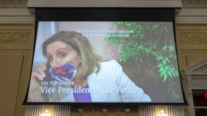 Nancy Pelosi in edited footage shown at Jan 6 Hearing (Oct 14)