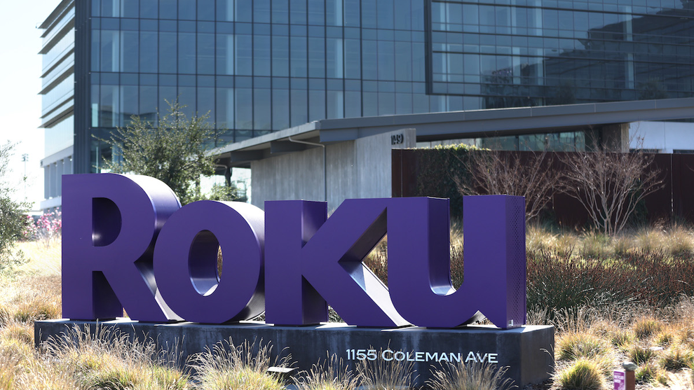 Roku Logo Outside San Jose, California, Headquarters