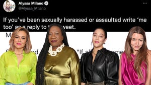 metoo anniversary alyssa milano tarana burke dani ayers mimi haley getty
