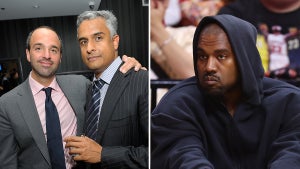 MRC co-CEOs Modi Wiczyk and Asif Satchu in 2008; Kanye "Ye" West in 2022