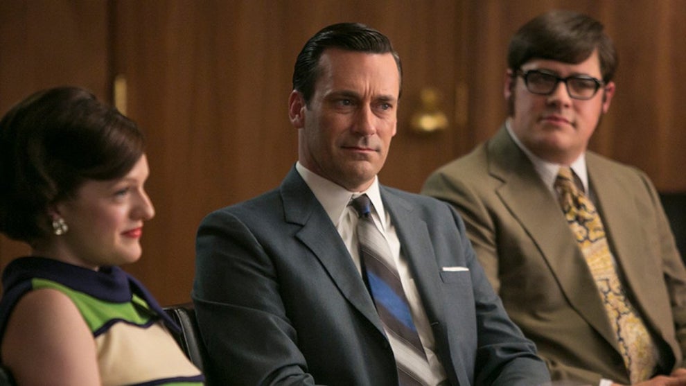 Elisabeth Moss and Jon Hamm on Mad Men (AMC)