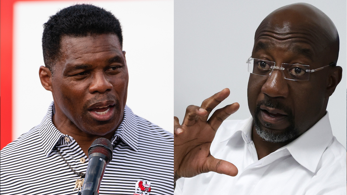 Walker And Warnock Georgia Senate Race Faces Runoff