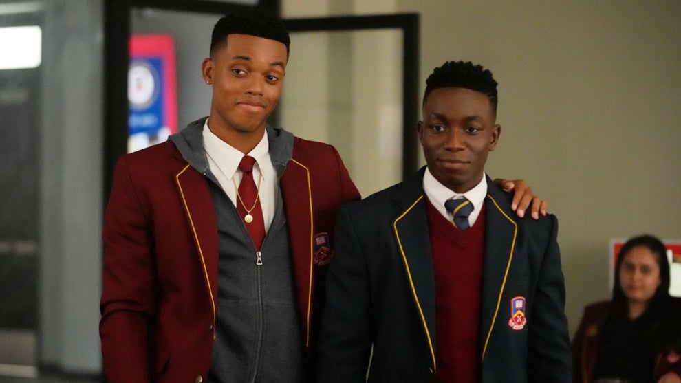 Jabari Banks and Olly Sholotan in "Bel-Air" (Peacock)