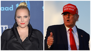Meghan McCain and Donald Trump