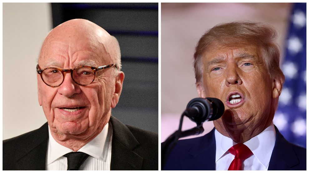 Rupert Murdoch and Donald Trump