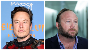 Elon Musk and Alex Jones