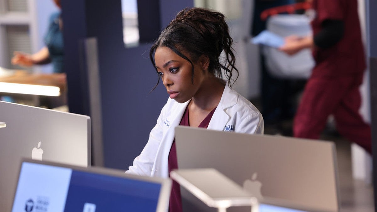 Asjha Cooper as Vanessa Taylor in "Chicago Med" / George Burns Jr