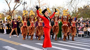 "2022 Macy's Thanksgiving Day Parade" -- Pictured: Lea Michel as Fanny Brice -- (Photo by: Roy Rochlin/NBC)