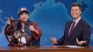 SNL Cecily Strong Colin Jost Weekend Update Tammy the Trucker