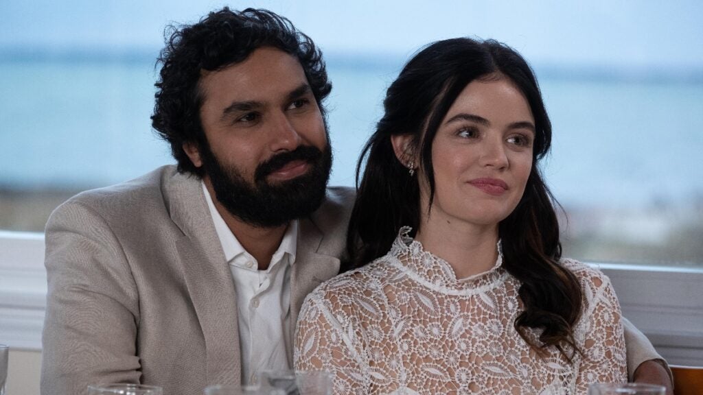 Kunal Nayyar and Lucy Hale in "The Storied Life of AJ Fikry" (Vertical Entertainment
