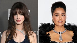 Anne Hathaway and Salma Hayek Pinault
