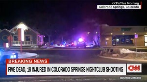 The scene outside Club Q in Colorado Springs (CNN)
