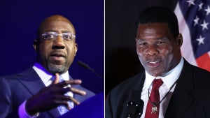 Sen. Raphael Warnock and Herschel Walker