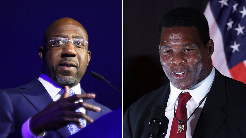 Sen. Raphael Warnock and Herschel Walker