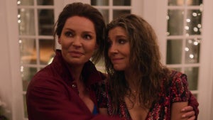 Katherine Heigl as Tully Hart and Sarah Chalke as Kate Mularkey in S2Pt1 of Netflix's "Firefly Lane"