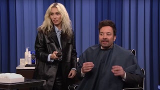 Watch Miley Cyrus Shave Off Jimmy Fallon’s Beard in Front of a Live Audience (Video)