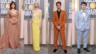Golden Globes Fashion Trends: Exposed Midriffs, Colorful Tuxes, Giant Flowers and More! (Photos)