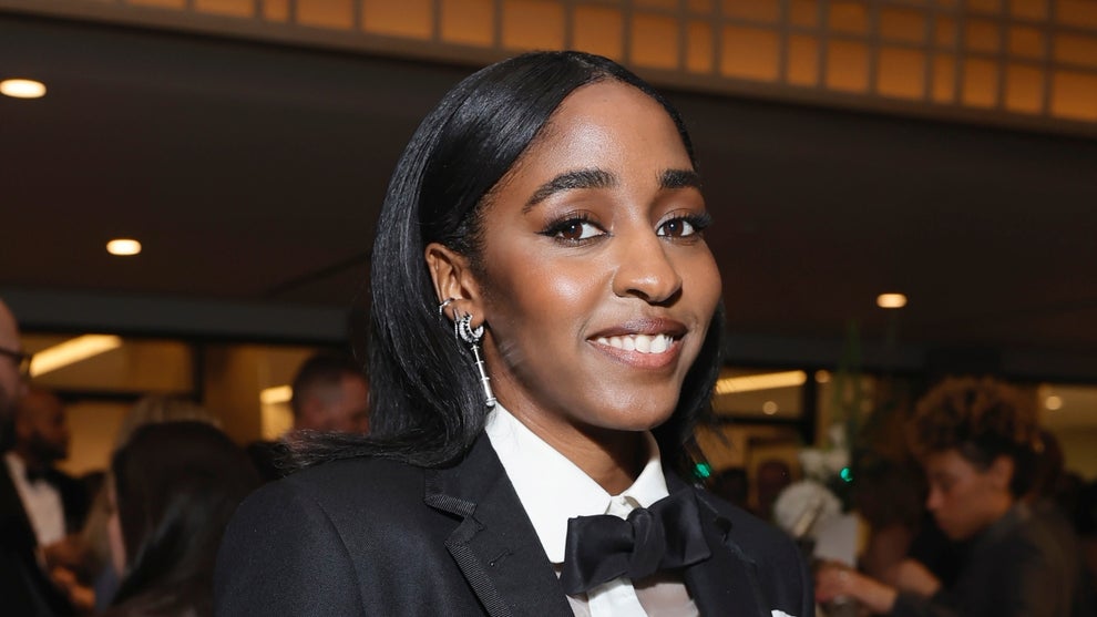 Ayo Edebiri attends the 28th Annual Critics Choice Awards at Fairmont Century Plaza on January 15, 2023 in Los Angeles, California.