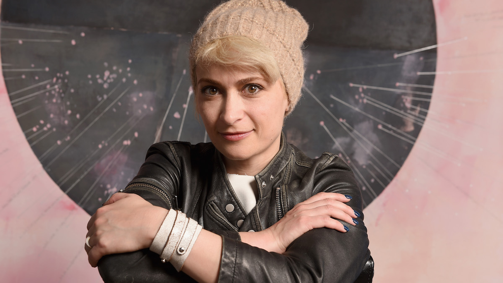 Halyna Hutchins attends the SAGindie Sundance Filmmakers Reception at Cafe Terigo in 2019