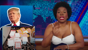 Leslie Jones Guest Host Daily Show Biden Classified Docs Donald Trump (Comedy Central)
