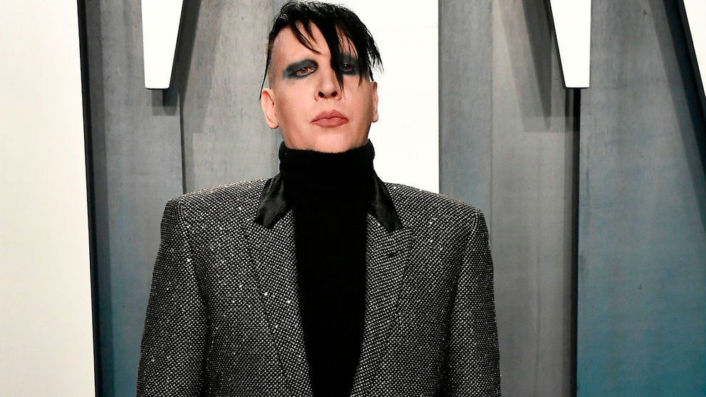 Marilyn Manson attends the 2020 Vanity Fair Oscar Party