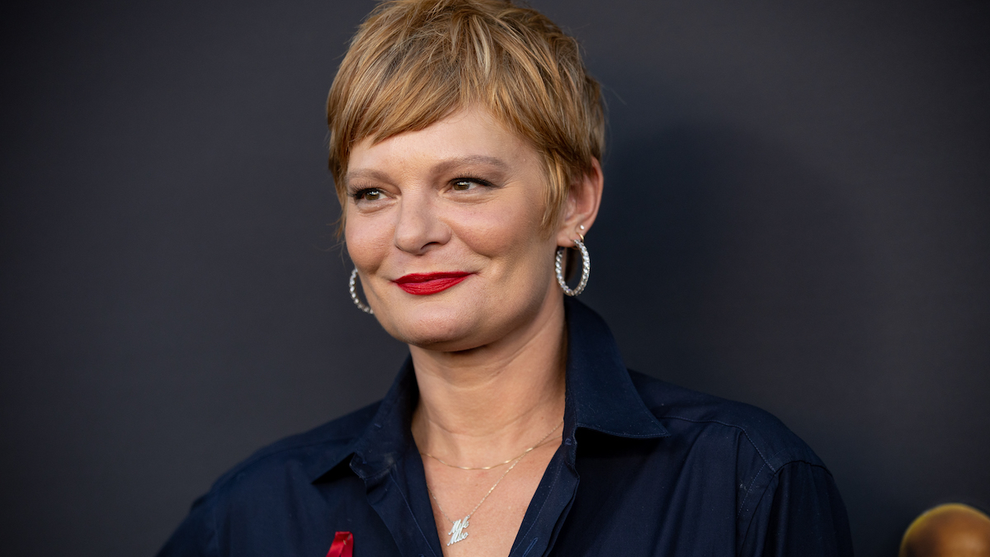 Martha Plimpton attends the red carpet premiere of Freevee's 'Sprung' at Hollywood Forever