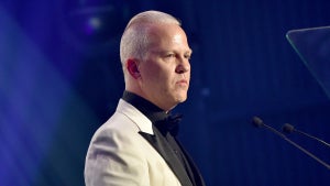 Honoree Ryan Murphy speaks onstage during amfAR's Inspiration Gala Los Angeles at Milk Studios on October 29, 2015 in Hollywood, California.