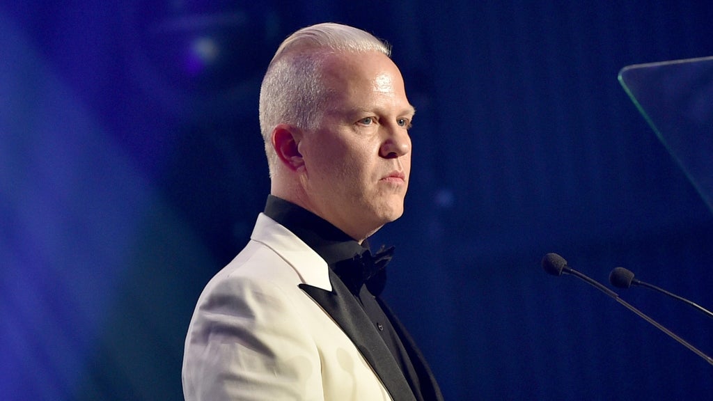 Honoree Ryan Murphy speaks onstage during amfAR's Inspiration Gala Los Angeles at Milk Studios on October 29, 2015 in Hollywood, California.