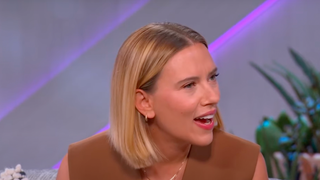 Scarlett Johansson Is Shocked to Learn Jeremy Renner Wore His Hawkeye Costume for Halloween (Video)