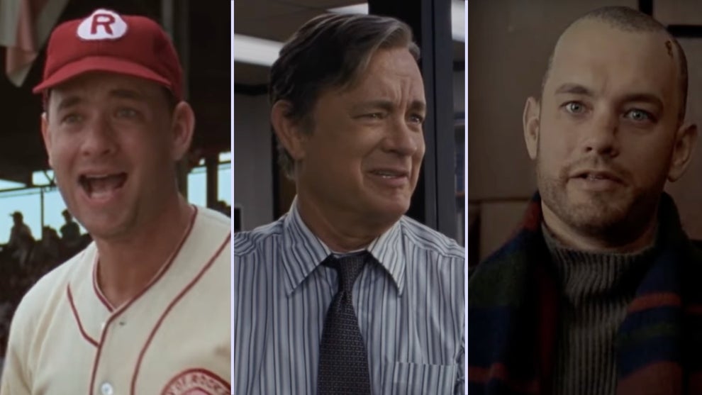 From Left to Right: Tom Hanks in "A League of Their Own" (1992), "The Post" (2017), and "Philadelphia" (1993)