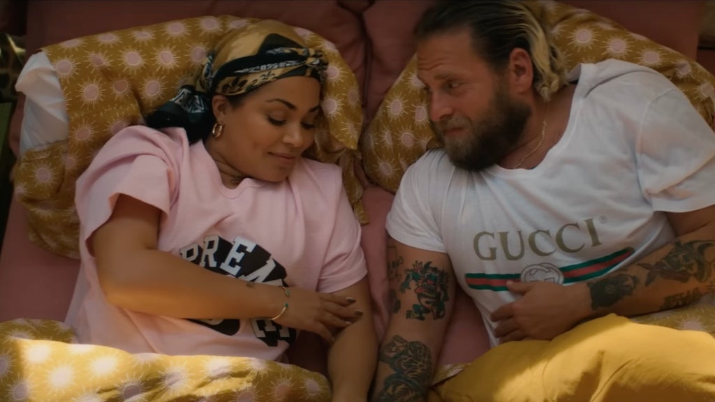 Lauren London and Jonah Hill in "You People" (Netflix)