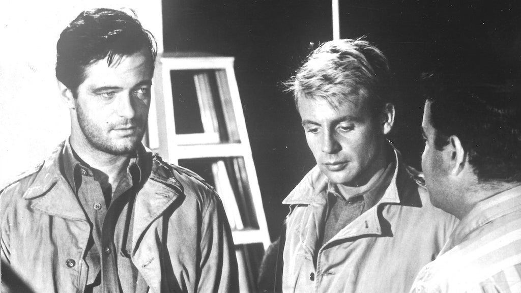 Robert Goulet and John Siegfried (center) in an episode of "Blue Light"
