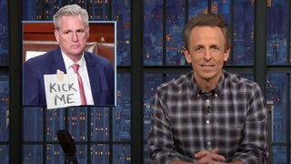 Meyers Wonders How Kevin McCarthy Could Get ‘Any Weaker’: ‘Gonna Make Him Wear the ‘Kick Me’ Sign on the Front?’ (Video)