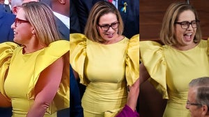 Kyrsten Sinema Yellow Dress SOTU Mocked