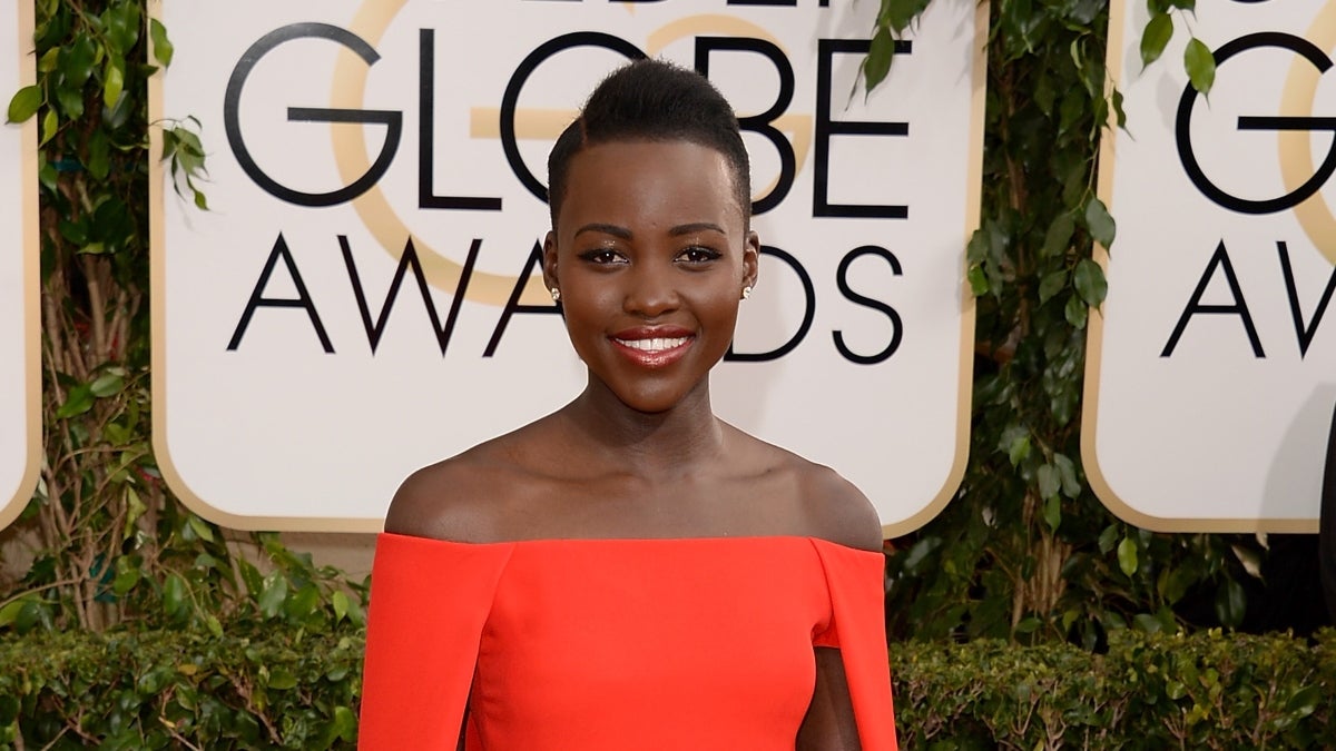 Lupita Nyong'o attends the 71st Annual Golden Globe Awards held at The Beverly Hilton Hotel on January 12, 2014 in Beverly Hills, California.