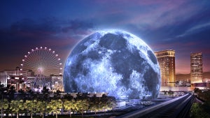 The MSG Sphere in Las Vegas opens in fall 2023.