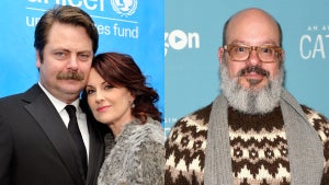 Nick Offerman, Megan Mullally and David Cross