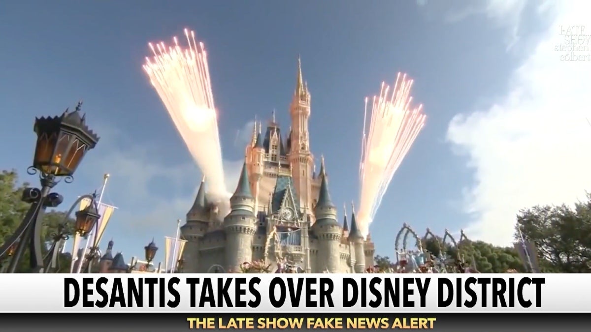 Colbert Gives Disney Park Characters 'Realistic Genitalia'