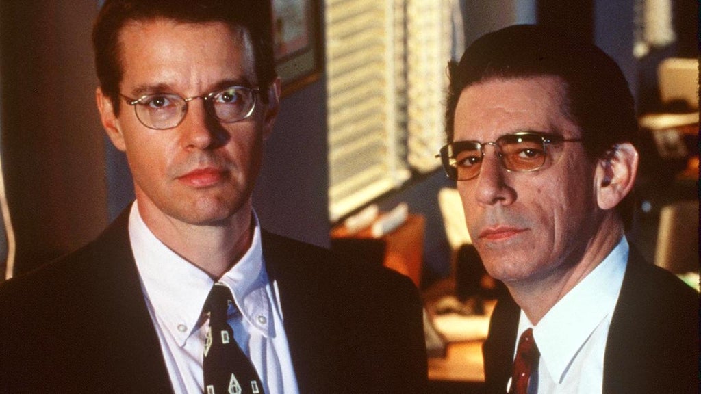 Kyle Secor, Richard Belzer on "Homicide: Life on the Street"