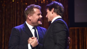 James Corden and Tom Cruise