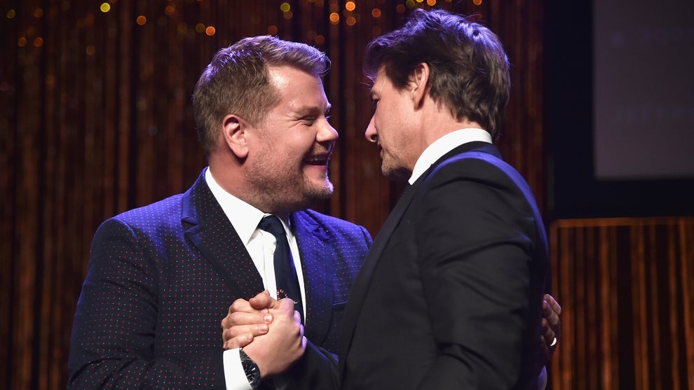 James Corden and Tom Cruise