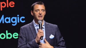 Jeffrey R. Epstein speaks at the Disney+ Pavilion at Disney’s D23 EXPO 2019