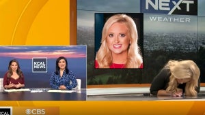 KCAL meteorologist Alissa Carlson faints on air(1)