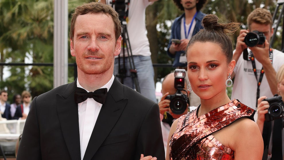 Michael Fassbender and Alicia Vikander of “Irma Vep” walks the red carpet for the screening of "Holy Spider" during the 75th annual Cannes film festival