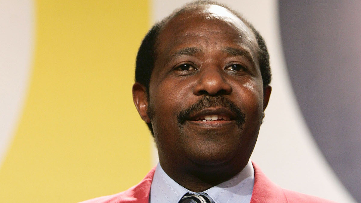 Paul Rusesabagina attends the "Hotel Rwanda" Press Conference