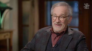 Steven Spielberg Tells Colbert He ‘Burst Into Tears’ When He First Saw Michelle Williams and Paul Dano as His Parents