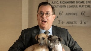 Viewers love puppies ... and sports shows like "Ted Lasso."