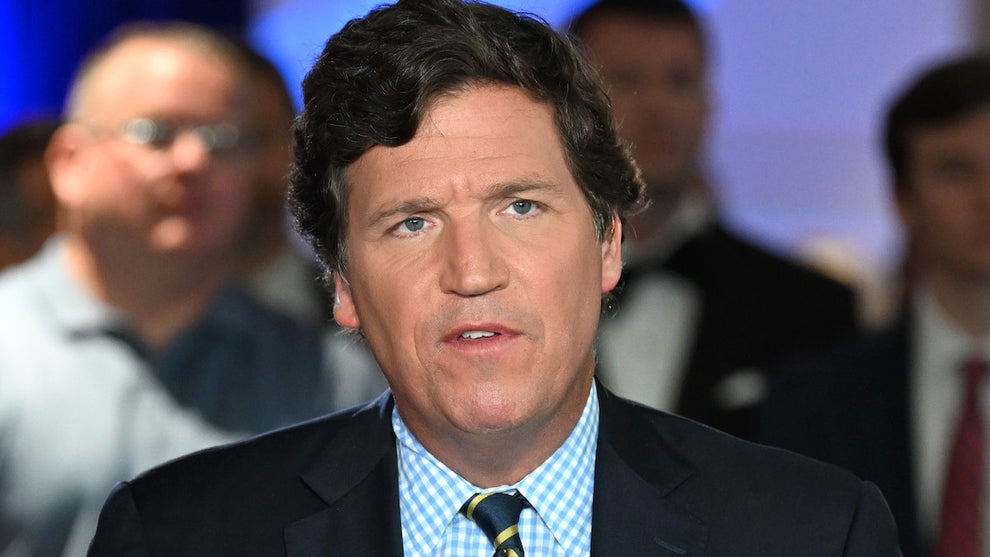 Tucker Carlson speaks during 2022 FOX Nation Patriot Awards
