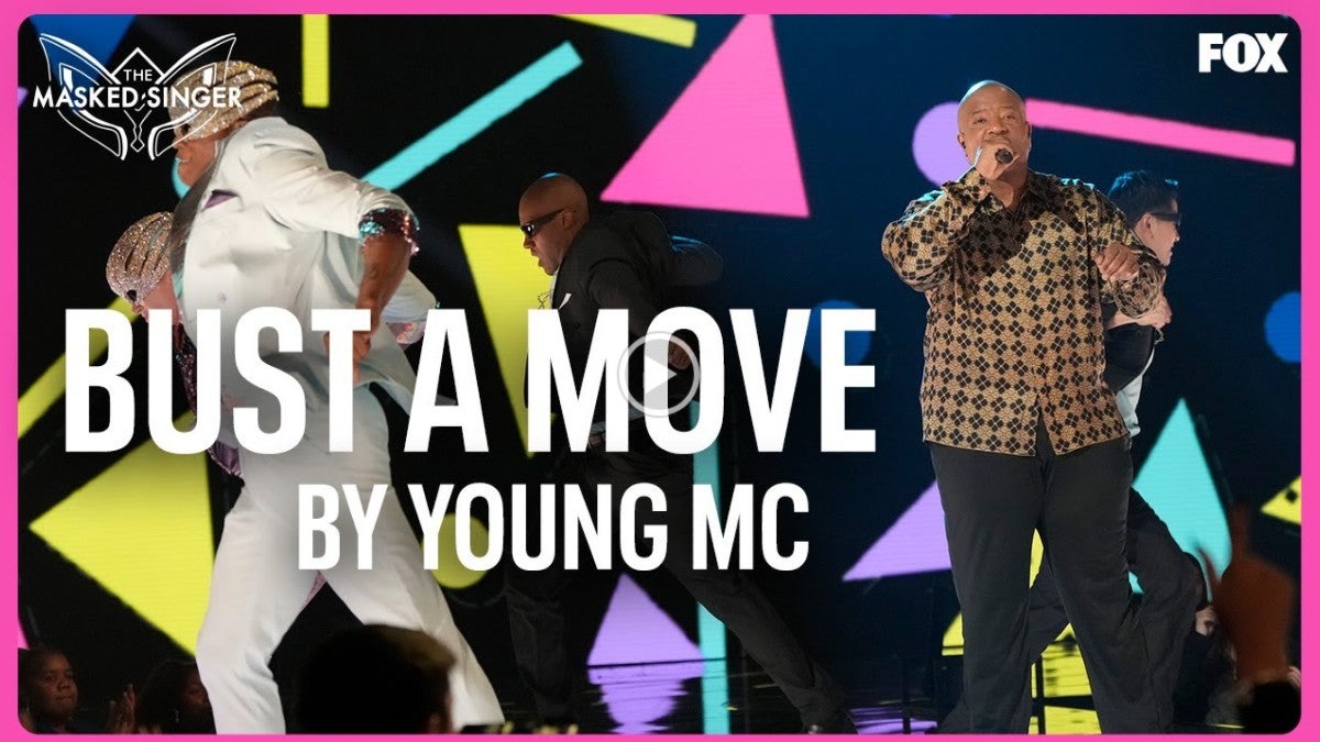 The Masked Singer Young MC Performs Bust a Move on 80s Night