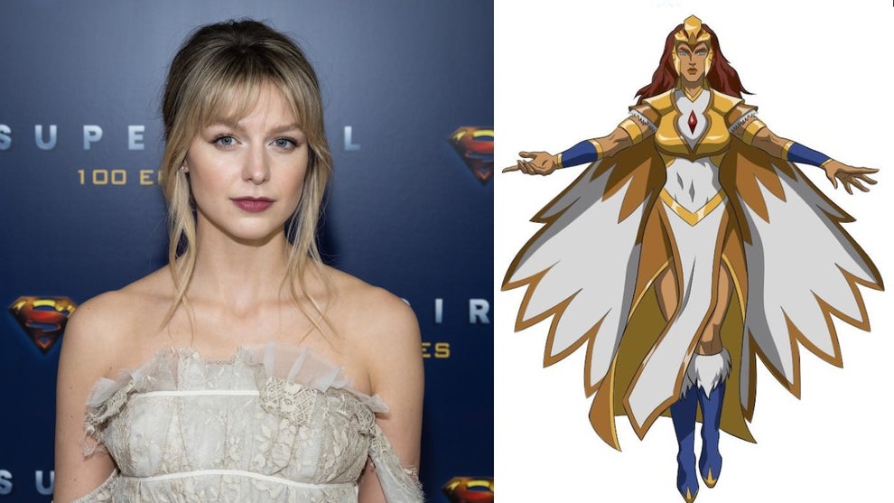 Melissa Benoist (Getty Images), Masters of the Universe: Revelation (Netflix)